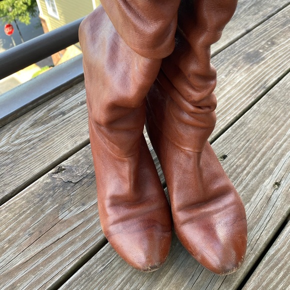 Frye Jenny Double Leather Boots - Picture 7 of 10